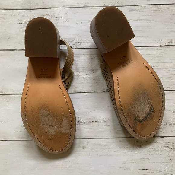 Rag and bone Wyatt heel sandal perforated suede - Picture 5 of 8